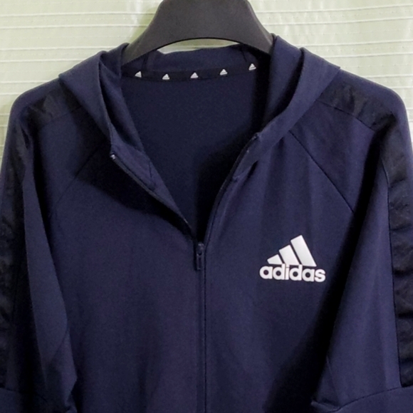 ADIDAS AEROREADY D2M Sport Motion Training Hoodie Ink (Navy) Size XL - Picture 9 of 9